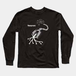 Neuron synapse anatomical structure Long Sleeve T-Shirt